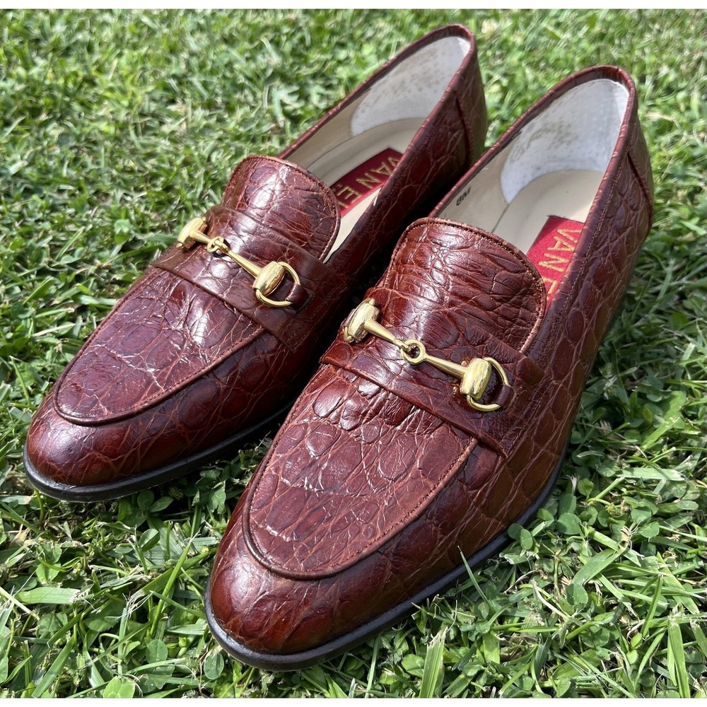 Vintage‎ 90s Van Eli East by VANELi Dan Lusaka Horsebit Loafers Women's 8M Spain